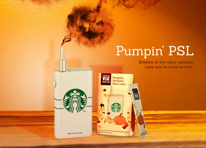 Starbucks PSL flavored vapor