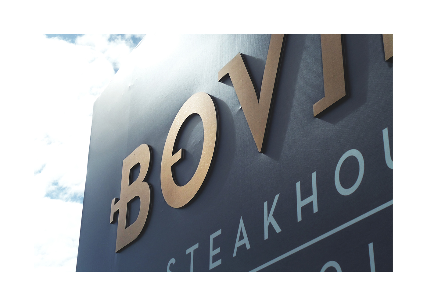 Bovino steakhouse restaurant branding by TripleSky in Portugal