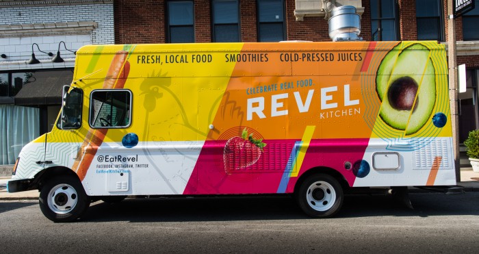 Revel Kitchen restaurant branding food truck by AtomicDust