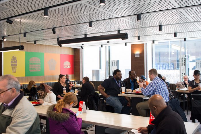 McDonald's new interior design and participation focused experience