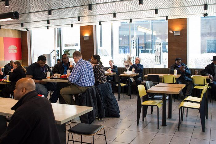 McDonald's new interior design and participation focused experience