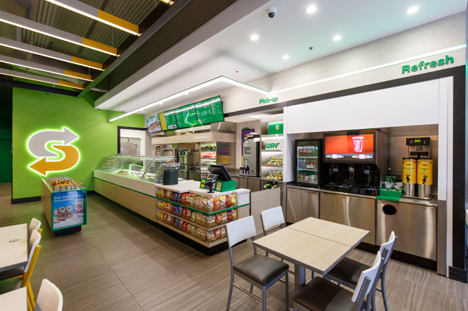 Subway Restaurant Interior Design Revamp Grits And Grids