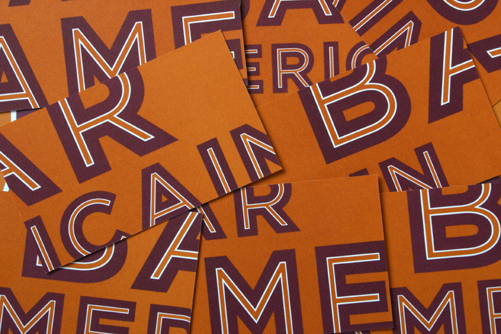 Bar Americain restaurant branding