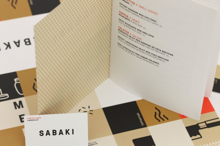 Sabaki restaurant branding - Grits & Grids