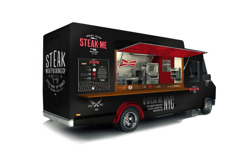 Steak Me restaurant branding - Grits & Grids®