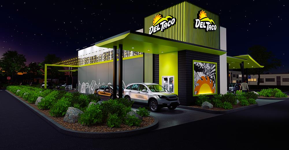 Del Taco concept design and prototype - drive through night 2