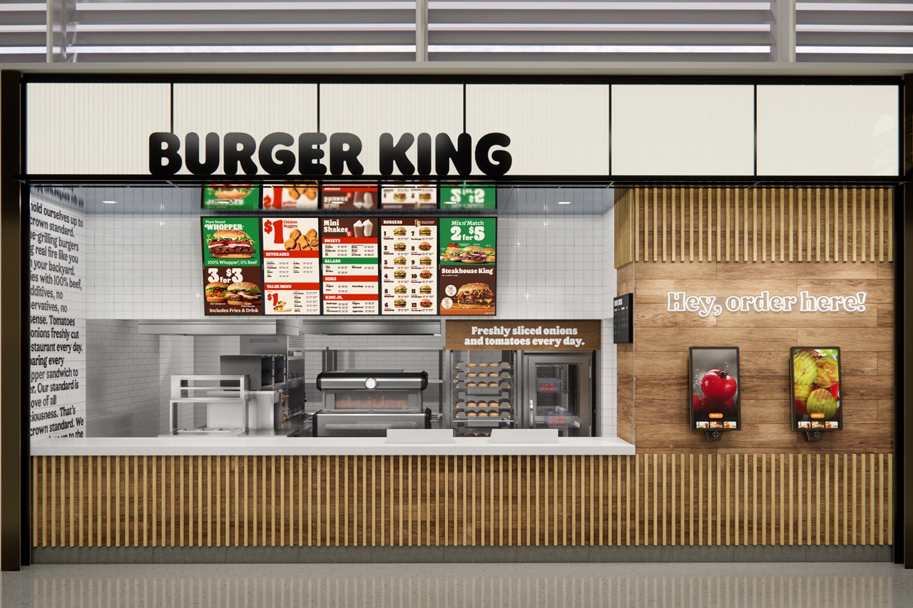 Burger King rebranding interior design direction