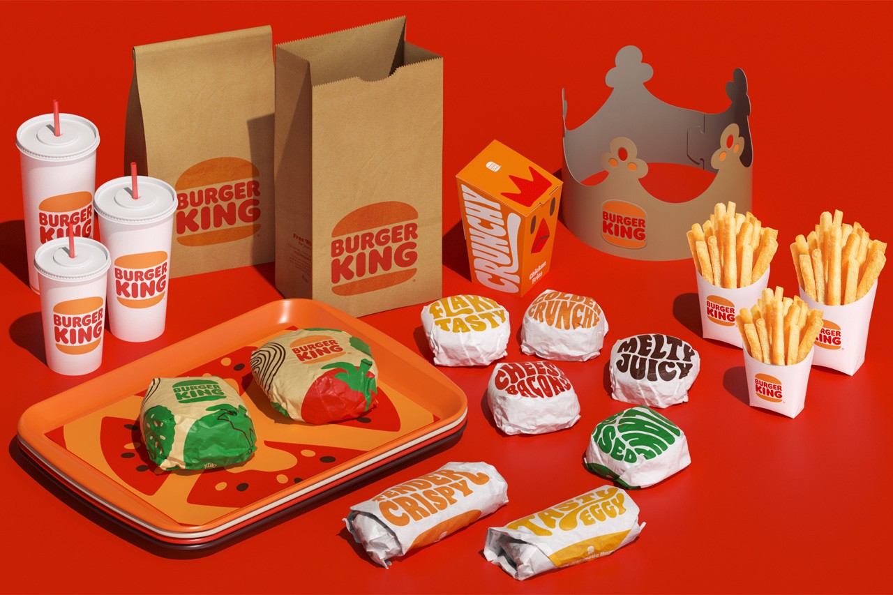 Burger King rebranding packaging design suite