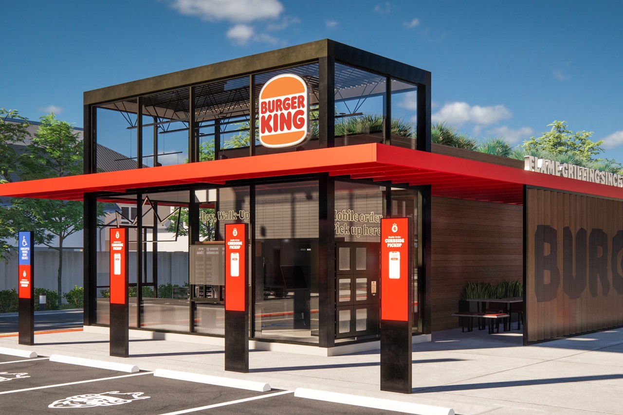 Burger King restaurant rebranding prototype concept design