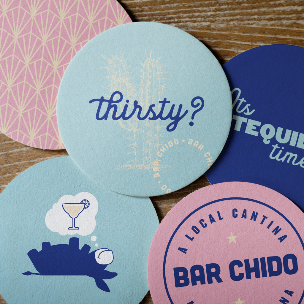 Bar Chido Mexican restaurant rebranding by EightySeven