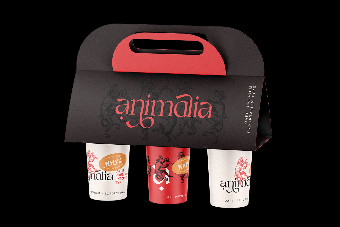Animalia coffee branding and packaging design by Matheus Cornelius