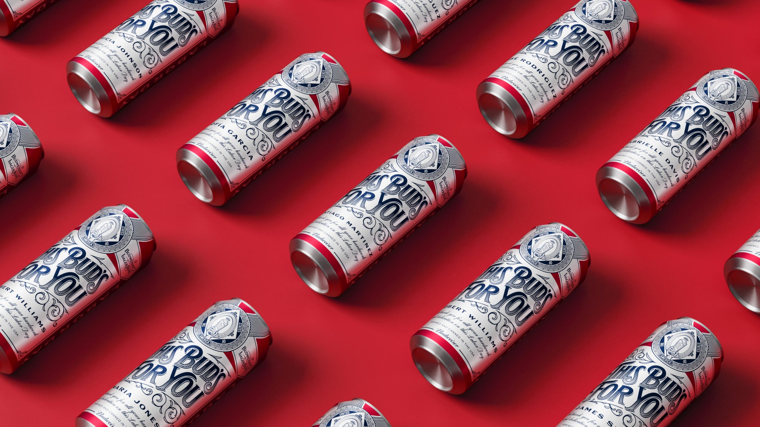 Budweiser Raise A Bud campaign packaging design by Deuce Studio