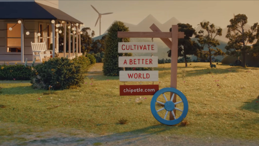 Chipotle Mexican Grill new animated video short advertising