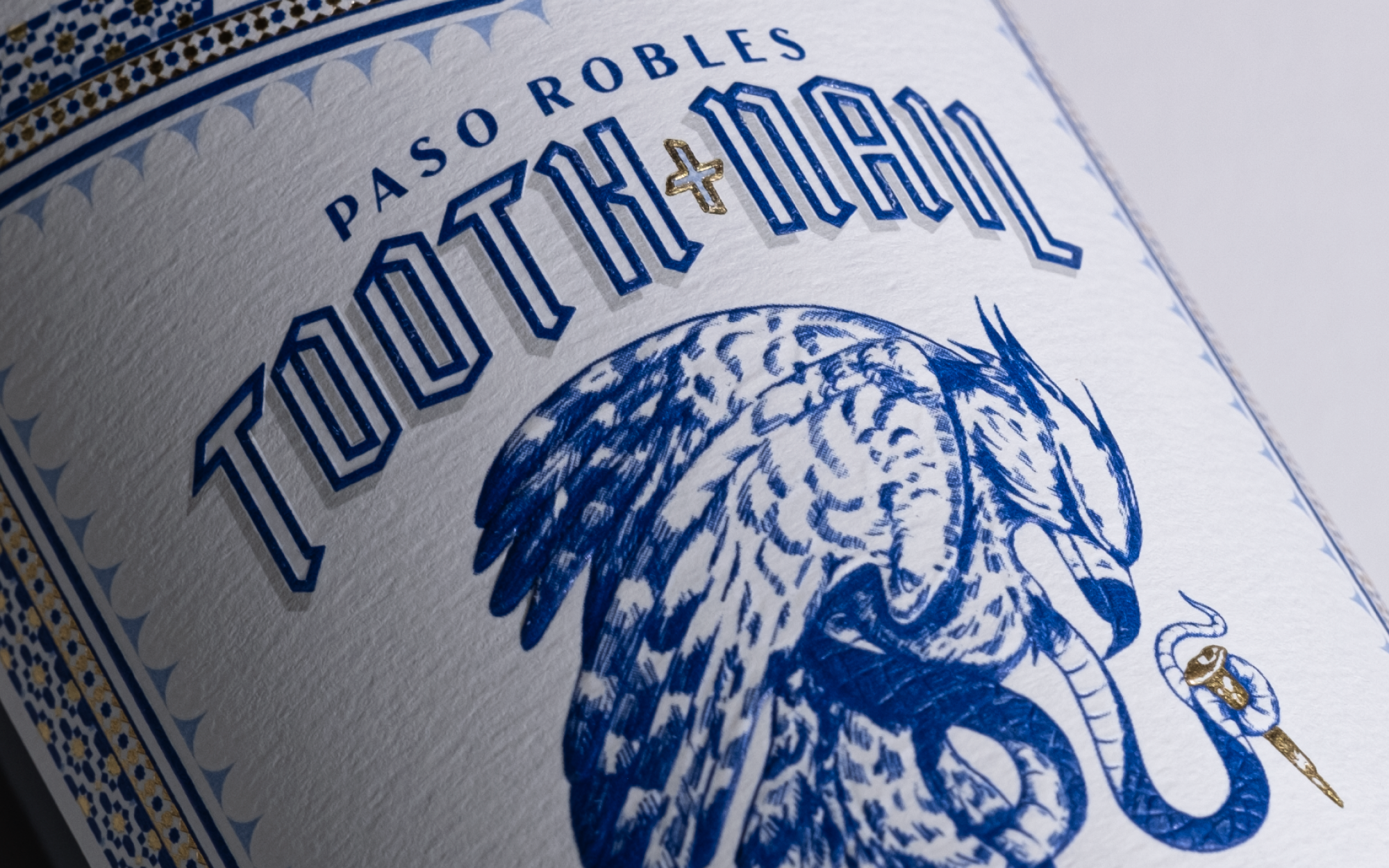Paso Robles Tooth + Nail wine packaging design by Studio Ethur Ethur
